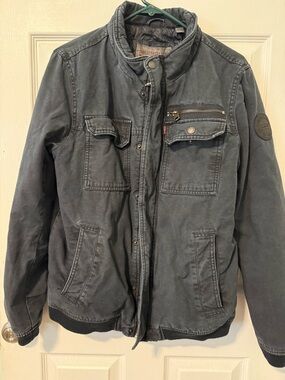 Levi's Men's Slate Gray Field Jacket with Zip Chest Pocket